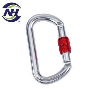 Mosquetón de aleación de aluminio con gancho a presión 22kN EN362 Acabado anodizado 79G para minería e industria general - Product Image 4