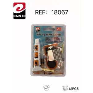 Kit Esencial de Reparación de Neumáticos de Bicicleta 12U, Kit de Herramientas Rápido y Fácil para Reparaciones Inmediatas - Product Image 1