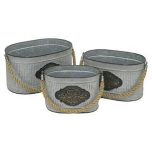 Seau à vin simple en métal galvanisé avec poignées pour la maison et les événements – Glacière à vin pour bar - Product Image 6