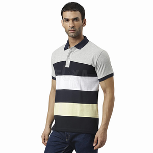 OEM secado rápido algodón 2024 hombres Polo camisetas al por mayor de manga corta con logotipo personalizado ropa de fitness marca para los deportes - Product Image 2
