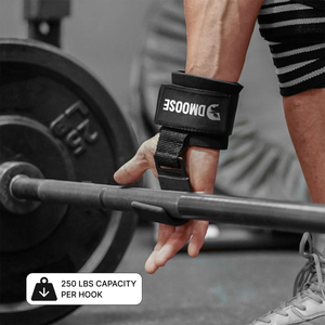 Weight Lifting rubber grip Hooks Non-slip Deadlift wrist Straps palm support <b>Gloves</b> <b>Pull</b> <b>Up</b> gym fitness training session workout - Product Image 2