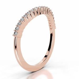 Anillo de Boda con Diamante Cultivado en Laboratorio, Corte Redondo, Certificado IGI, Aurevique - Product Image 2