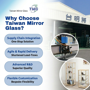 ตู้โชว์กระจกนิรภัยคุณภาพสูง TMG-G123 ดีไซน์หรูหราทันสมัย สำหรับตกแต่งบ้าน ห้องนั่งเล่น หรือโชว์ผลงานในพิพิธภัณฑ์ - Product Image 2