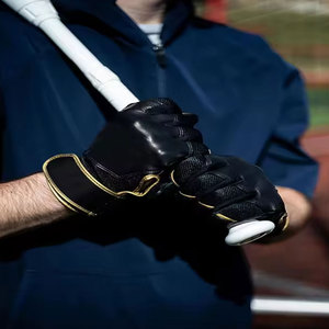 Gants de frappe de baseball en cuir de haute qualité pour l'entraînement, professionnels, pour joueurs d'équipe, durables, légers, fermeture à enfiler - Product Image 2