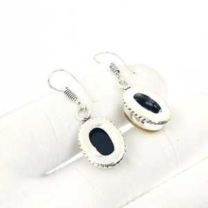 Triplet Fire Opal 925 Silver <b>Earrings</b> Handmade Boho Jewelry Statement Gift For Women <b>Men</b> - Product Image 2