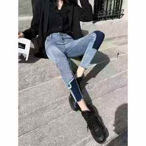 Pantalons pour femmes grandes tailles, coupe slim, taille haute, jeans stretch, pantalon crayon, style décontracté, tailles XL à 4XL, jeans en denim pour femmes - Product Image 2