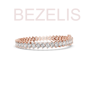 Bracelet en or 14 carats avec accent de diamant de laboratoire taille radiant, bijou de luxe en diamant créé en laboratoire, idéal pour un cadeau de mariage - Product Image 5