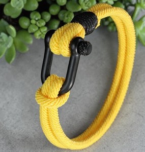 Pulsera de Cuerda para Hombre, Cierre de Acero Inoxidable, Cordón Náutico, Estilo Minimalista - Product Image 1