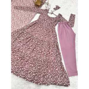 Belle robe Anarkali avec Dupatta pour les fêtes vêtements indiens et pakistanais - Product Image 5