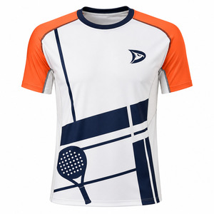 เสื้อเทนนิสคอร์ทเทนนิสแบบสั่งทำ OEM เสื้อแพเดิลเทนนิส เสื้อกีฬาประสิทธิภาพสูง สำหรับใส่ในสโมสรเทนนิสและแพเดิล - Product Image 2