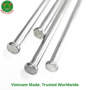 Clous en fer galvanisé de qualité industrielle de 11,6 pouces avec tige lisse, tête plate et pointe diamantée pour meubles et construction, Vietnam - Product Image 5