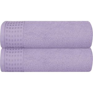 Juego de 2 Toallas de Baño Extra Grandes de 28x55 Pulgadas, 100% Algodón, Ultra Suaves, Altamente Absorbentes, de Secado Rápido y Ligeras - Product Image 1