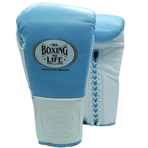 ถุงมือชกมวยรุ่นใหม่ล่าสุด แบบสั่งทำพิเศษ No Boxing No Life สีขาวน้ำเงิน สำหรับฝึกซ้อม ระบายอากาศได้ดี คุณภาพสูงสุด ของแท้ - Product Image 1