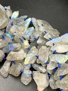 ลูกปัดหินลาบราดอไรต์สีรุ้งธรรมชาติ รูปทรงหยดน้ำ แสงรุ้งสดใส คุณภาพสูง - Product Image 3