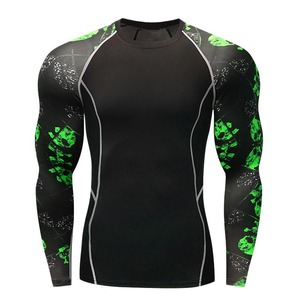 เสื้อรัดกล้ามเนื้อแขนยาวระบายอากาศสำหรับผู้ชายแบบ OEM สำหรับฝึกซ้อม MMA ยิวยิตสู และการต่อสู้แบบ Grappling - Product Image 1