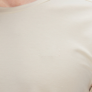 T-shirt en jersey de coton à manches courtes et col rond pour homme, coupe classique, couleur unie, respirant, design simple, logo personnalisable sur le devant - Product Image 5