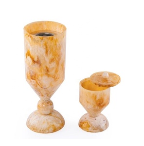 Ensemble de brûleurs à bakhoor en résine avec couvercle – Élégant coffret cadeau de brûleurs à encens arabes 2 pièces Décoration Majlis Vente en gros - Product Image 2