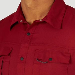 Top Selling High Quality Short Sleeve Spandex/Polyester Anti-Bacterial UPF 50 Custom UV Protection Button-Up Fishing Shirt <b>for</b> - Product Image 4