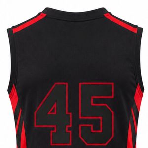 Uniforme de Baloncesto Negro y Rojo para Hombre, Jersey y Pantalones Cortos, Conjunto Deportivo Ligero y Transpirable para Entrenamiento y Torneos - Product Image 5
