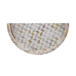 Plateau de service de luxe en nacre, fait main, incrusté de coquillages, plateau décoratif pour la maison, l'hôtel, le restaurant, pour le service et les cadeaux - Product Image 4