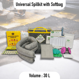 Lightweight <b>30L</b> Universal Spill Kit with Soft <b>Bag</b> | Portable Emergency Spill Kit for Oil, Fuel & Liquid Cleanup - Product Image 2