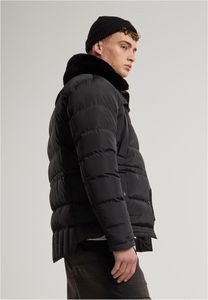 Men's Winter <b>Hooded</b> Puffer <b>Jacket</b> Thick Filled Windproof Zipper Closure Casual Style Faux <b>Fur</b> Lining Polyester 2027 - Product Image 3