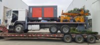 Plateforme de forage diesel portable pour puits d'eau YuChai CSCZ200 200M 140-254mm, plateforme de forage montée sur camion