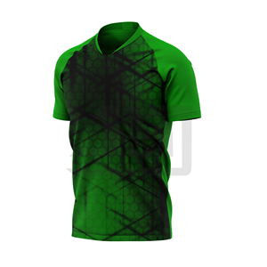 T-shirt de sport à manches courtes, col en V, logo imprimé sur le devant, respirant, doux, léger, 100% coton, contrôle de l'humidité - Product Image 4
