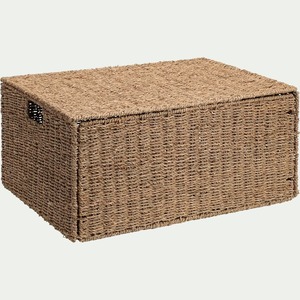 Rectangular seagrass <b>basket</b> with a sturdy iron frame Handmade <b>Storage</b> <b>Basket</b> Wholesale eco-friendly Made in Viet Nam - Product Image 5