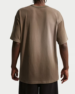 T-shirts pour hommes à col montant en sergé 100 % polyester, coupe oversize, infroissables, à motif uni, impression numérique ODM – Meilleures ventes - Product Image 2