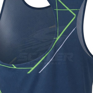 Summer Sports <b>Men</b> Gym <b>Singlet</b> Breathable Quick Dry Lightweight Sleeveless Polyester/Cotton Crew Neck Top Outdoor Running - Product Image 6