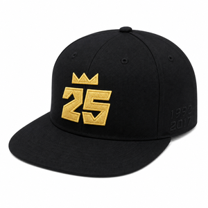 Casquette snapback noire à 6 panneaux avec broderie aile dorée, unisexe, décontractée, pour le golf (toile) - Product Image 1