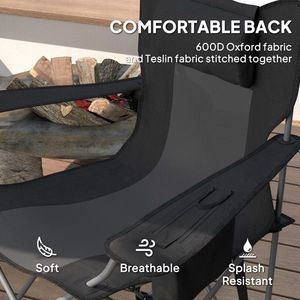 2 sedie pieghevoli da spiaggia per il campeggio - Product Image 6