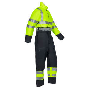 ชุดคลุมป้องกันสารเคมี Hi Vis CE Certified ผ้าโพลีเอสเตอร์ต้านเชื้อแบคทีเรีย ระบายอากาศได้ดี กันน้ำ เหมาะสำหรับงานหนัก ชุดทำงานสำหรับคนงานก่อสร้าง 男女兼用 - Product Image 3