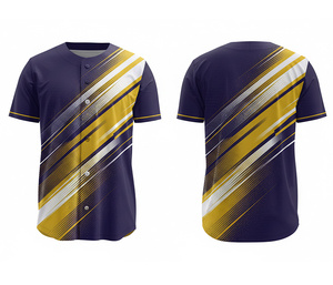 Camiseta de Béisbol Personalizada, Proveedor de Ropa Deportiva OEM, Camiseta con Logotipo y Números Personalizados |   Base de Poliéster Transpirable - Product Image 1