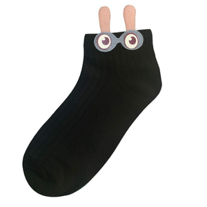 <b>Women</b> Cute Animal Jacquard Ankle <b>Socks</b> Cotton Cartoon Short <b>Socks</b> Soft Breathable Casual Daily Wear <b>Socks</b> - Product Image 3