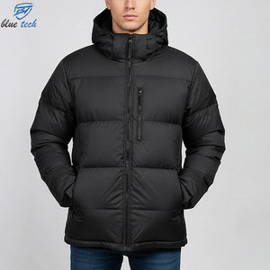 Men’s Hooded Puffer <b>Jacket</b> Winter Warm Quilted Coat Lightweight Insulated Windproof Outdoor Casual Fashion <b>Jacket</b> Wholesale - Product Image 1