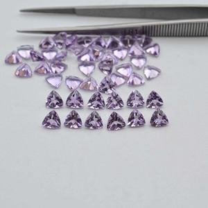Qualité AAA 3mm-10mm Améthyste Rose Naturelle Facettes Trillion Cut Pierre Pour Bijoux Taille Calibrée Pierres Précieuses En Vrac Du Fournisseur - Product Image 3
