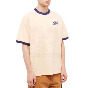 Diseña tu Propio Logotipo, Camisetas Ringer Lisas de Algodón, Camisetas Ringer Lisas de Diseño Personalizado para Streetwear - Product Image 5