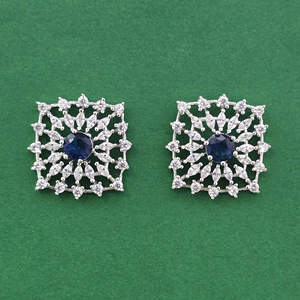Chandelier <b>Earrings</b> Cubic Zirconia <b>Tops</b> With Rhodium Plating 443891 - Product Image 2