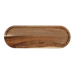 Bandeja de Servir de Madera Hecha a Mano de Primera Calidad |   Bandeja Ovalada para Desayuno, Café, Té y Aperitivos, para Decoración de Mesa de Comedor en el Hogar, Elegante - Product Image 1