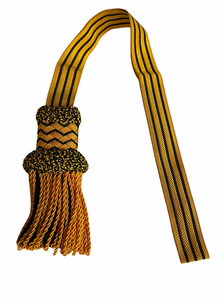 Ribete de flecos tejido de seda, cuero y alambre de brillo Dada Brown, tamaño personalizable, duradero, cosido a mano para prendas de estilo espada - Product Image 6