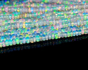 Cuentas Redondas Lisas de Ópalo de Fuego Etíope AAA de 3 mm y 5 mm, Hilo de 16 Pulgadas, Piedras Preciosas Naturales para la Fabricación de Joyas, Precio al por Mayor - Product Image 5