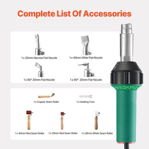1600W Hot Air <b>Torch</b> Pistol 122 1112 Fahrenheit PVC TPO Vinyl Heat Gun for <b>Welding</b> for Plastic Roofing Work High Plastic Welder - Product Image 6