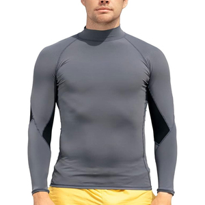 Professional <b>Men's</b> Adult Rash Guards <b>Compression</b> Fit Lightweight Spandex/Polyester Eco-Friendly Breathable Quick Dry Sublimation - Product Image 1