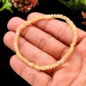 AAA Citrine <b>Bracelet</b> Handmade <b>Healing</b> Crystal Stretch <b>Bracelet</b> Dainty Unisex Gemstone <b>Bracelet</b> Gift Wholesale Jewelry Supplies - Product Image 4