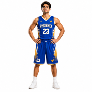 Wholesale Basketball Uniform Set Custom Sublimation Jersey <b>Shorts</b> Breathable Quick Dry Athletic Wear for Professional Sports - Product Image 4