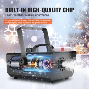 Macchina per Neve Artificiale Portatile Premium 650W con Telecomando Wireless, Serbatoio da 1L, Alta Produzione di Fiocchi di Neve per Uso Scenico - Product Image 3