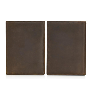 Portefeuille de voyage en cuir de haute qualité, style antique, avec protection RFID, emplacements pour cartes, étiquette privée. - Product Image 2