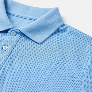 Camisa de malla de algodón 100% para hombre, de verano, tejida |   Prenda Casual Transpirable de Tejido Abierto con Cierre Frontal |   Logotipo Personalizado OEM ODM Fábrica Mayorista |   Bajo - Product Image 6